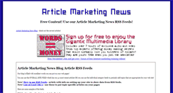 Desktop Screenshot of feeds.articlemarketingnews.com